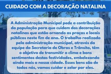 Comunicado: cuidado com a decoração natalina