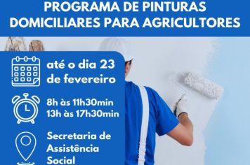 Programa de pinturas domiciliares para agricultores