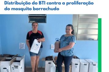 Distribuição do BTI contra a proliferação do mosquito borrachudo