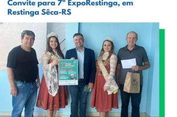Convite para 7ª ExpoRestinga, em Restinga Sêca-RS