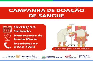 Campanha de doação de sangue