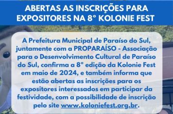 Comunicado: abertas as inscrições para expositores na 8º Kolonie Fest