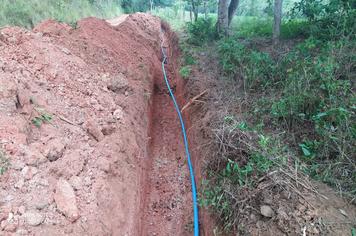 A Secretaria de Obras realizou a construção de uma nova rede de água no município.