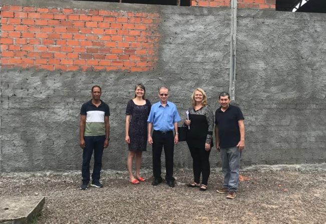 Visita de inspeção das obras do Ginásio Esportivo da EMEF Aldo Rohde