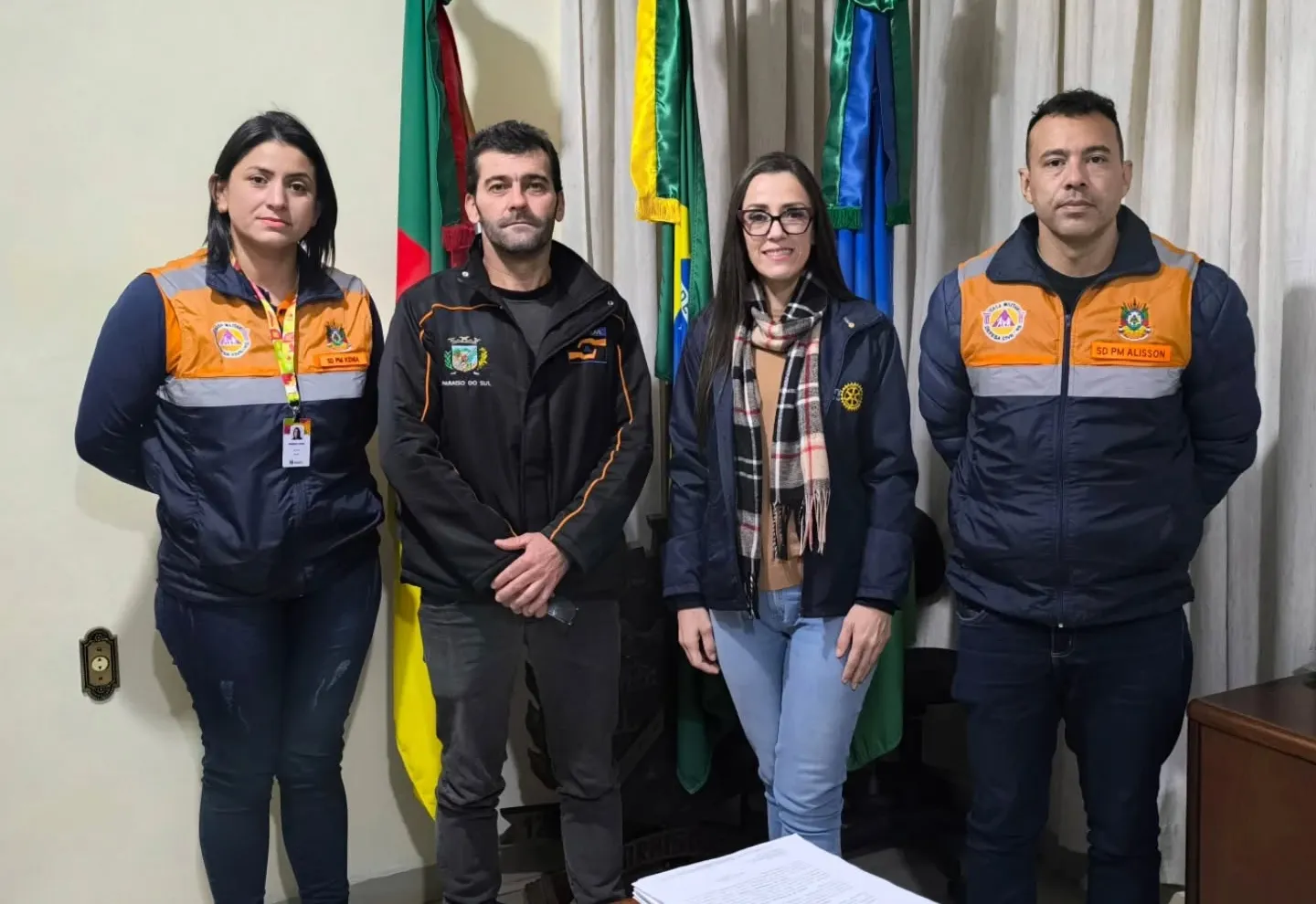 Defesa Civil de Paraíso do Sul recebe visita regional