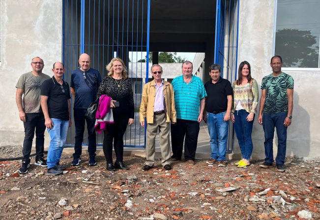 Visita de inspeção das obras da nova creche municipal