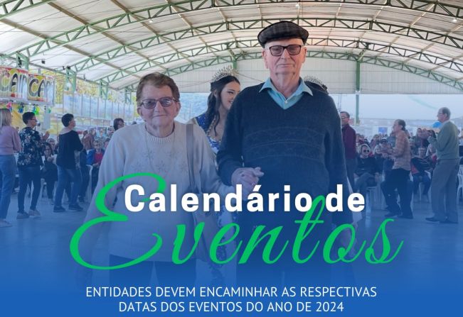 Calendário de Eventos: entidades devem encaminhar as respectivas datas dos eventos do ano de 2024