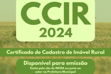 CCIR 2024: Certificado de Cadastro de Imóvel Rural