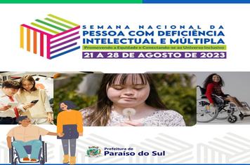 Semana nacional da pessoa com deficiência intelectual e múltipla