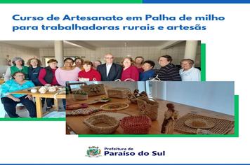Curso de Artesanato em Palha de milho para trabalhadoras rurais e artesãs