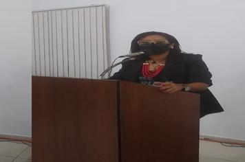 Secretária de Saúde faz uso da Tribuna Popular em sessão ordinária