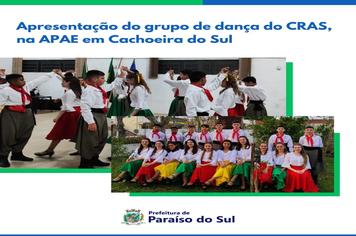 Apresentação do grupo de dança do CRAS, na APAE em Cachoeira do Sul