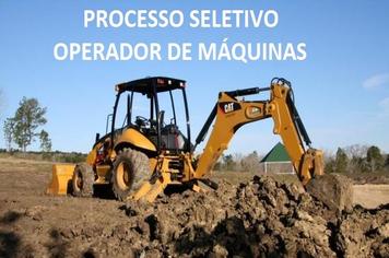 Prefeitura realizará Processo Seletivo para Contratação Emergencial de Operador de Máquinas