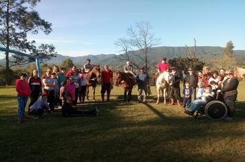 Prefeito Artur e Secretária Rosângela prestigiaram atividades do Projeto Conviver em Paraíso do Sul