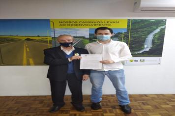 Prefeito municipal participa de reunião com Diretor Geral do DAER/RS em Porto Alegre.