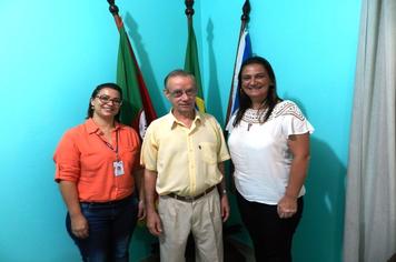 Integrantes do SENAC de Cachoeira do Sul visitam Prefeito Artur Ludwig