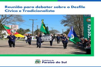 Reunião para debater sobre o Desfile Cívico e Tradicionalista