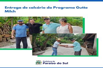 Entrega de calcário do Programa Gutte Milch