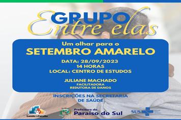 Grupo Entre Elas: Um olhar para o Setembro Amarelo