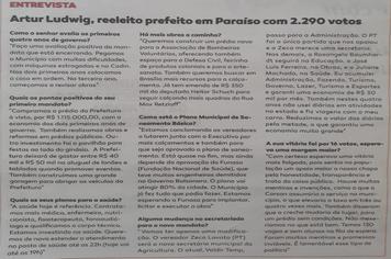 No dia 16 de dezembro aconteceu a Diplomação do Prefeito, Vice-Prefeito e Vereadores eleitos em 15 de novembro