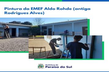 Pintura da EMEF Aldo Rohde (antiga Rodrigues Alves)