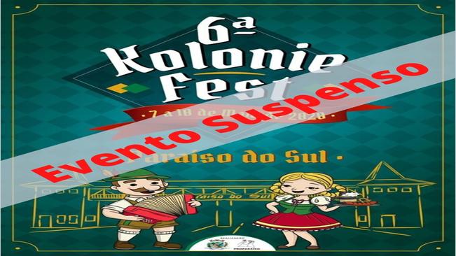 6ª Kolonie Fest é Suspensa em Paraíso do Sul