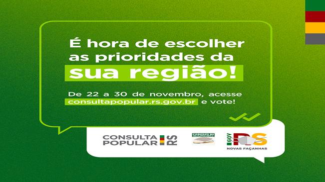 Votação da Consulta Popular vai de 22 á 30 de novembro