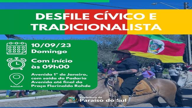 Convite para o Desfile Cívico e Tradicionalista