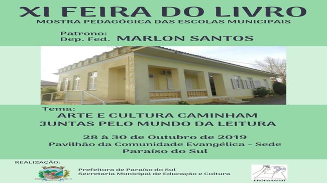 XI Feira do Livro acontecerá nos dias 28, 29 e 30 de outubro