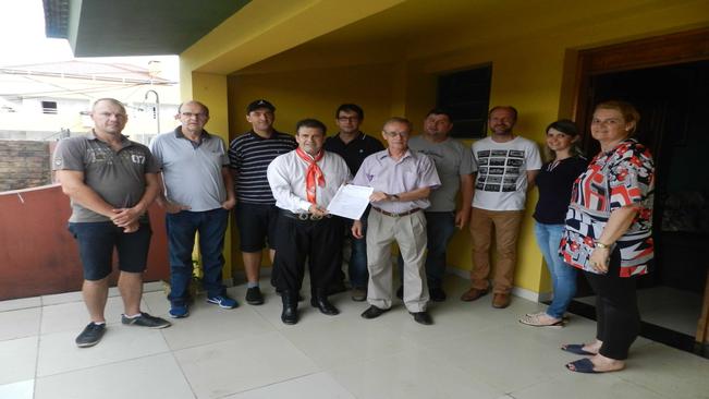 Prefeito Artur Ludwig recebe visita do Deputado Federal Pompeo de Mattos e seus assessores