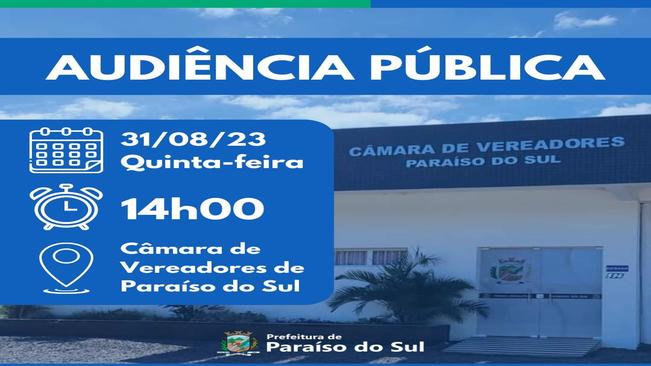 Convite para Audiência pública