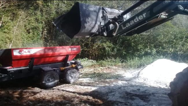 Entregas do calcário dolomítico do Programa de Preservação, Correção e Recuperação do Solo Agrícola