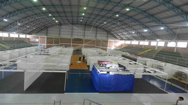 Estruturas montadas para a 5ª Kolonie Fest 2019