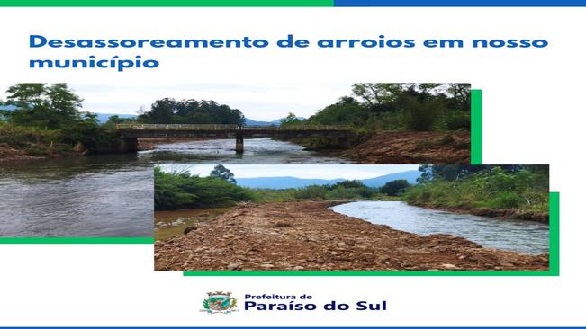 Desassoreamento de arroios em nosso município