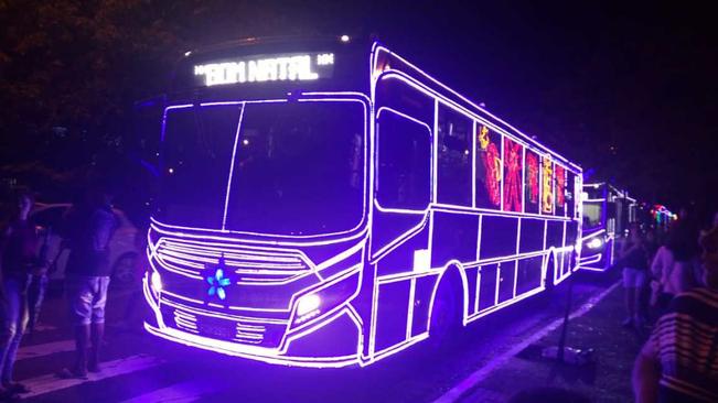 Ônibus Natalino em Paraíso do Sul