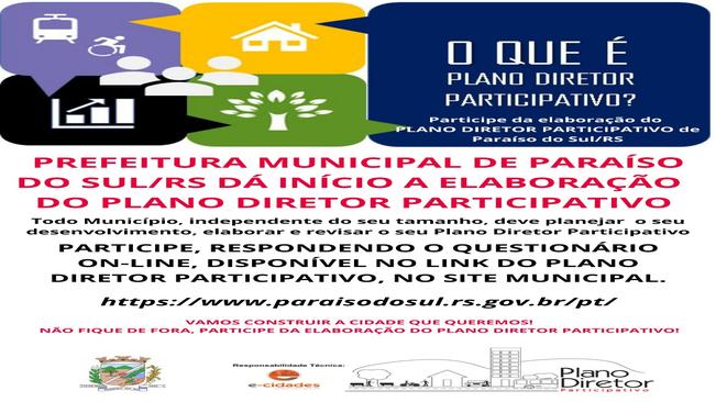 Prefeitura Municipal dá início a elaboração do Plano Diretor Participativo